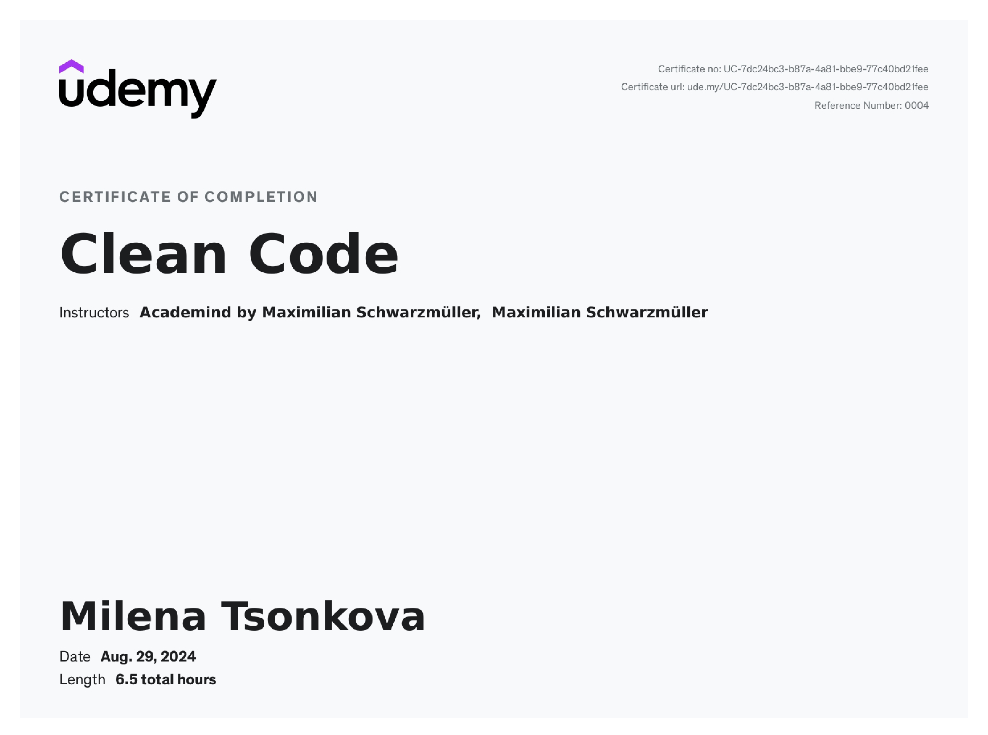 udemy clean code